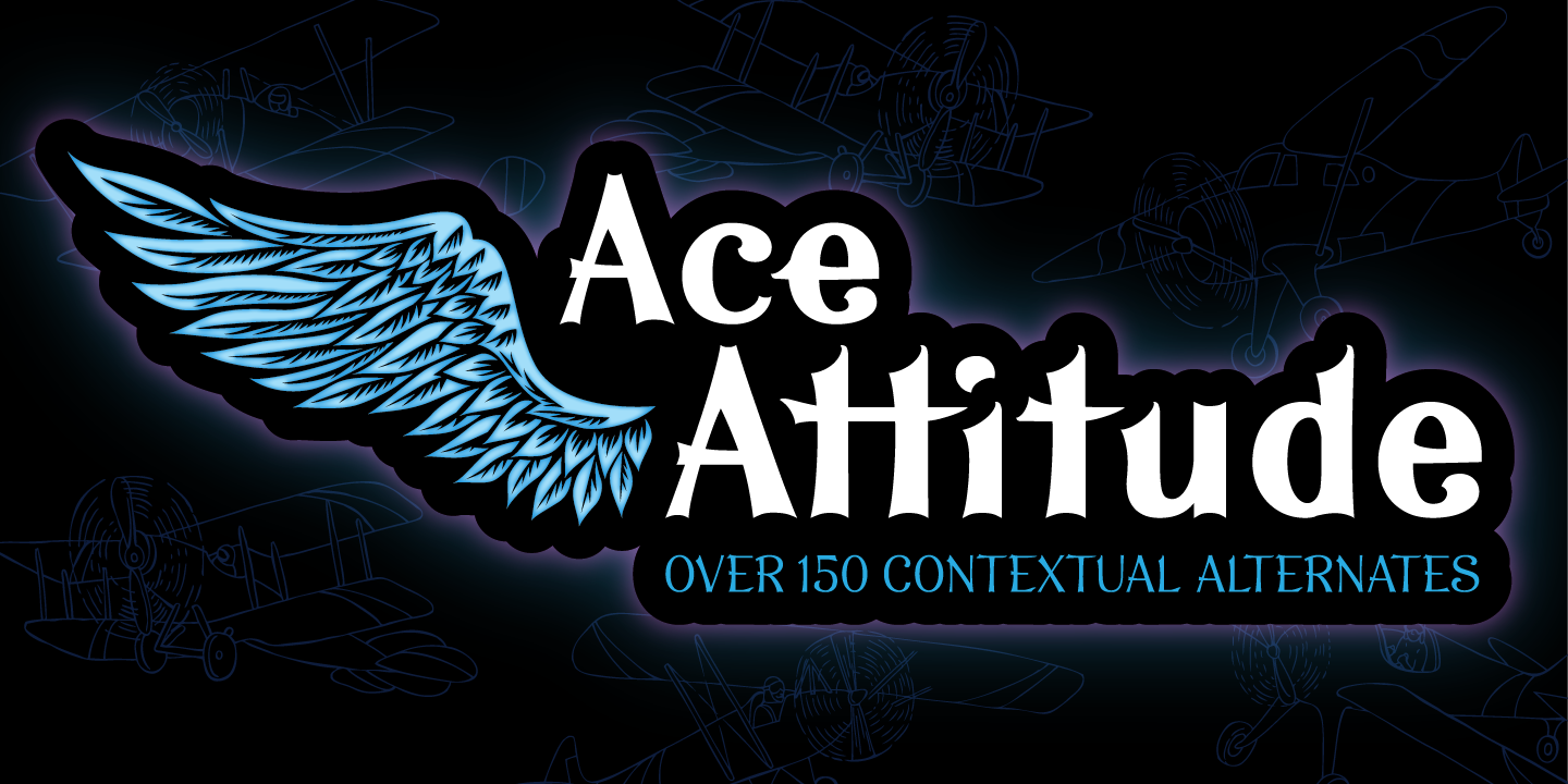 Schriftart Ace Attitude